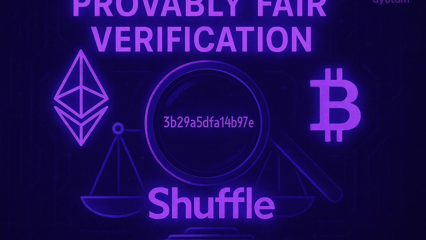 Verifying Shuffle.com Game Results with Dyutam’s Provably Fair Verifiers