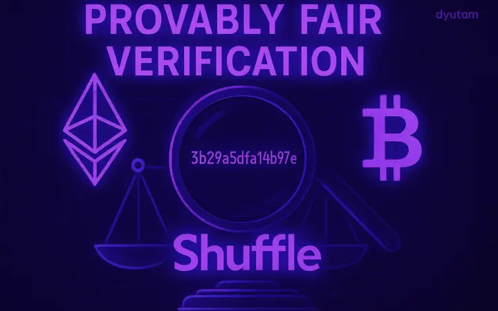 Verifying Shuffle.com Game Results with Dyutam’s Provably Fair Verifiers