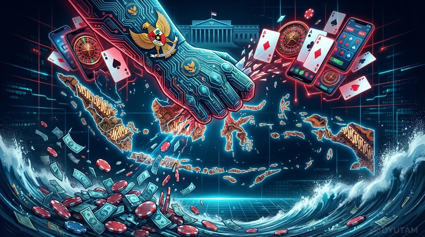 indonesia police crackdown on online gambling