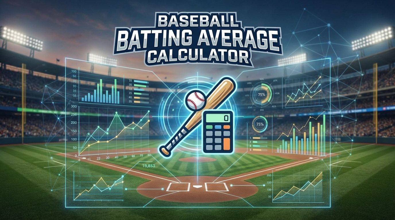 Baseball Batting Average Calculator – AVG Formula & Stats | Dyutam