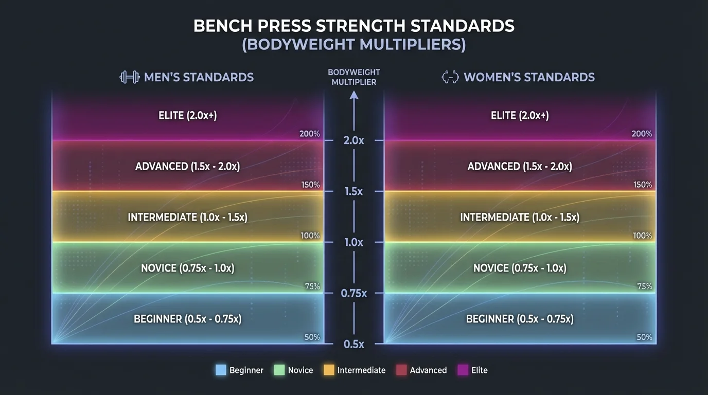 Bench Press Strength Standards Chart