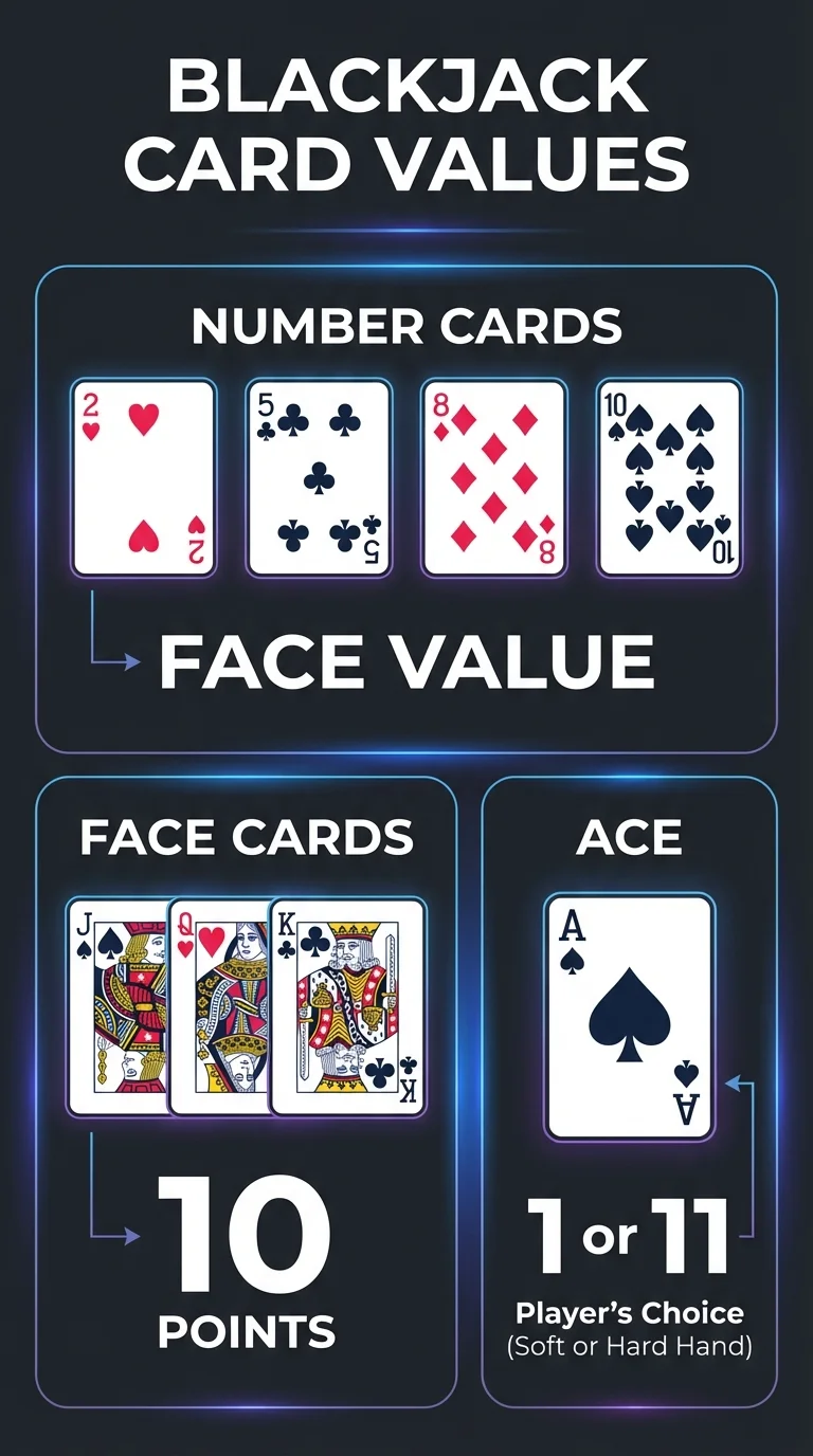 Blackjack Card Values Chart