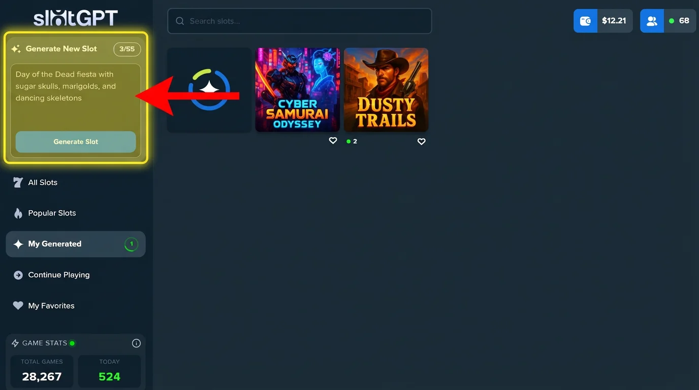 creating slot games with slotgpt stake