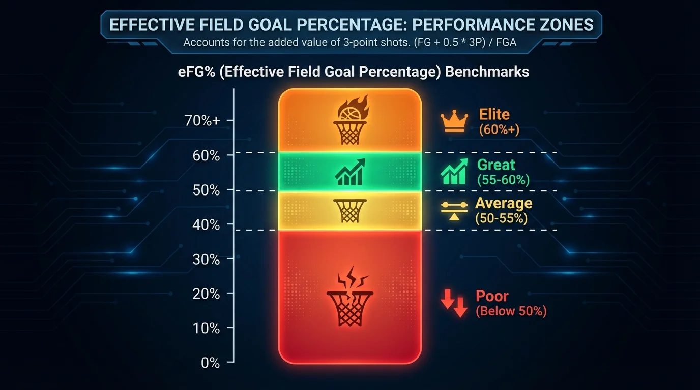 eFG% Benchmarks Chart