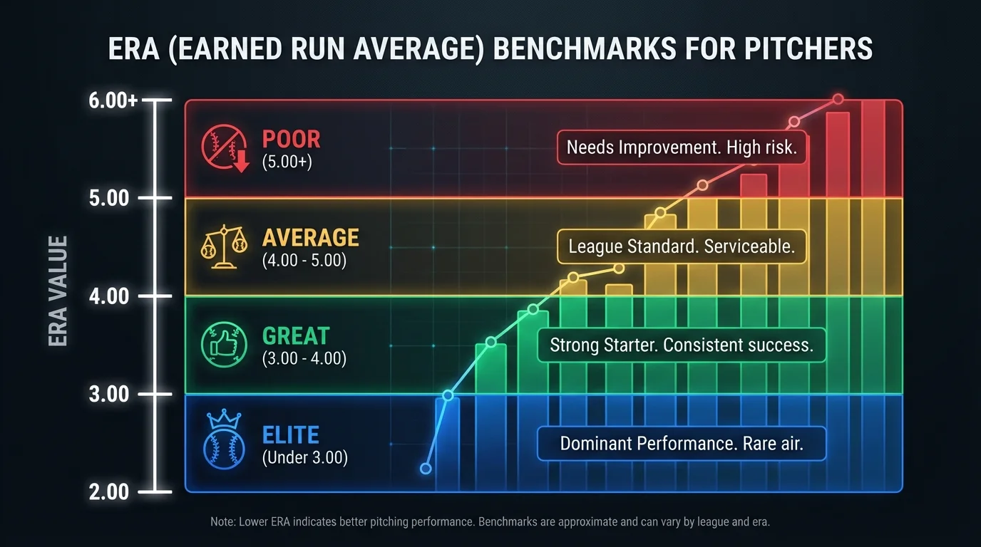 Pitching ERA Benchmarks Chart