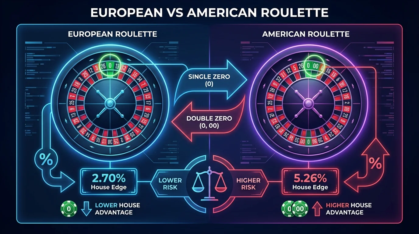 European vs American Roulette Comparison