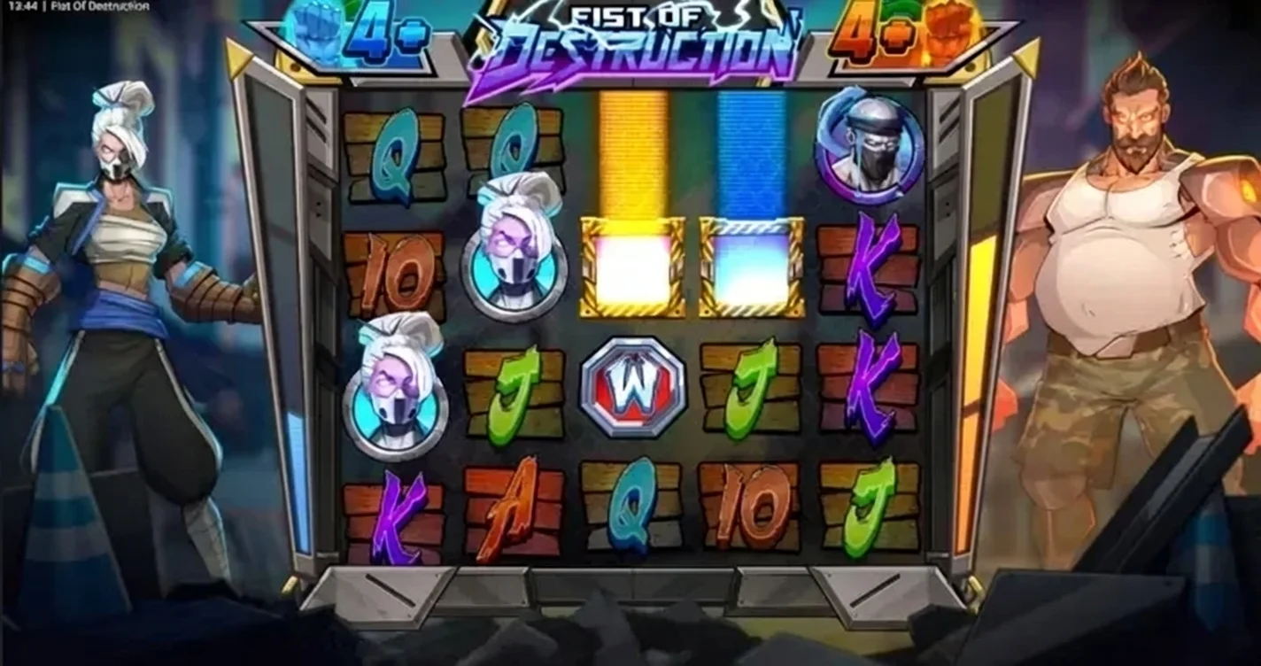 fist of destruction theme visuals