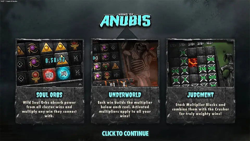 Hand of Anubis Features