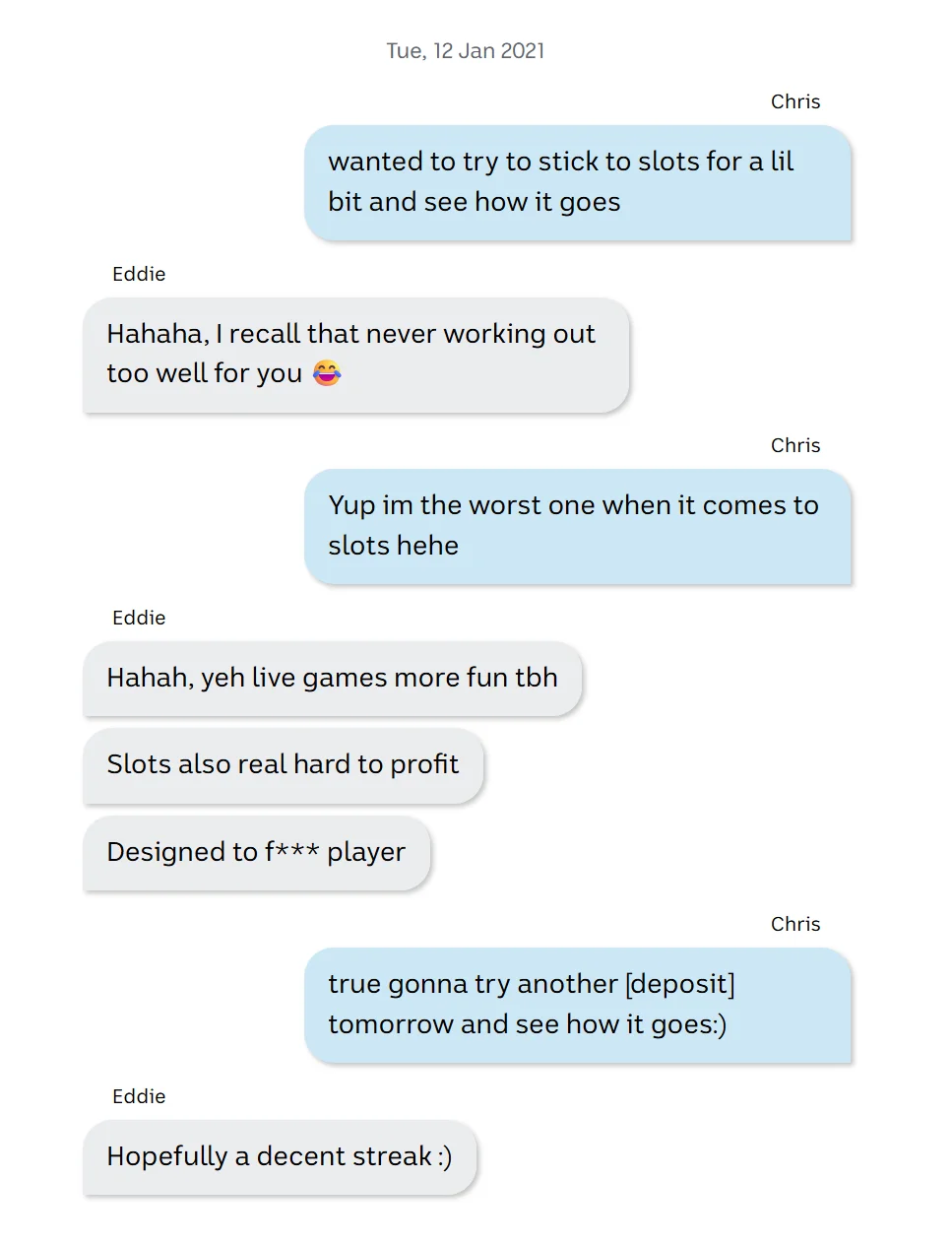 Ed craven mentioning that slots are designed to f*** players