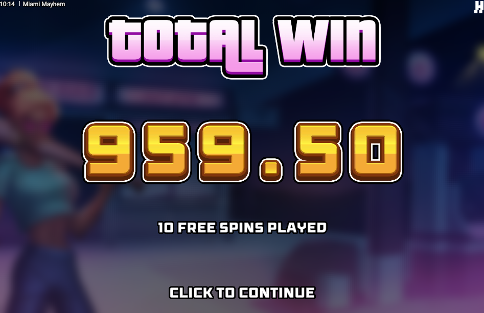 Miami Mayhem Bonus