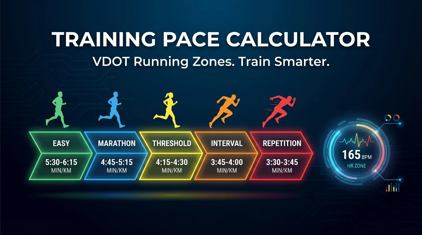 Runner checking training pace on watch