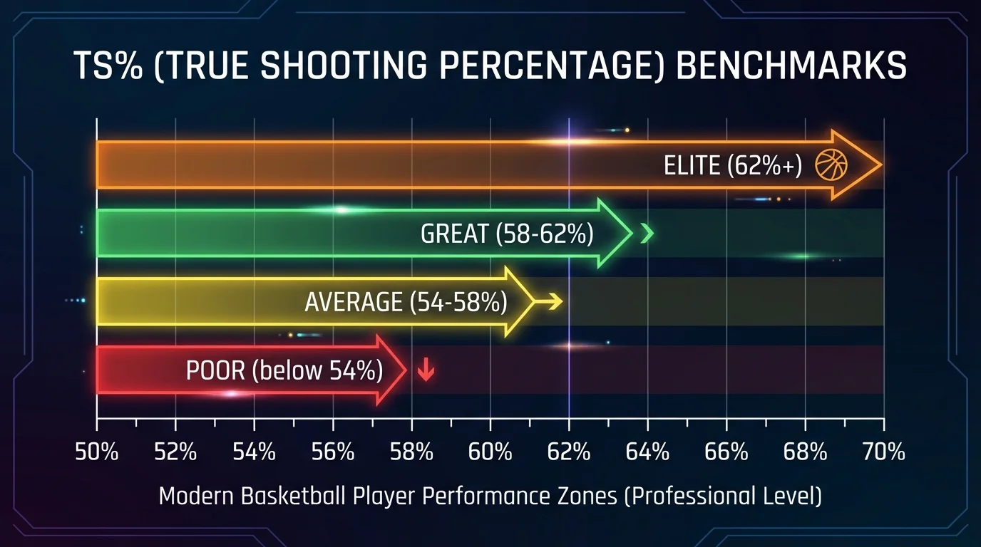 TS% Benchmarks Chart