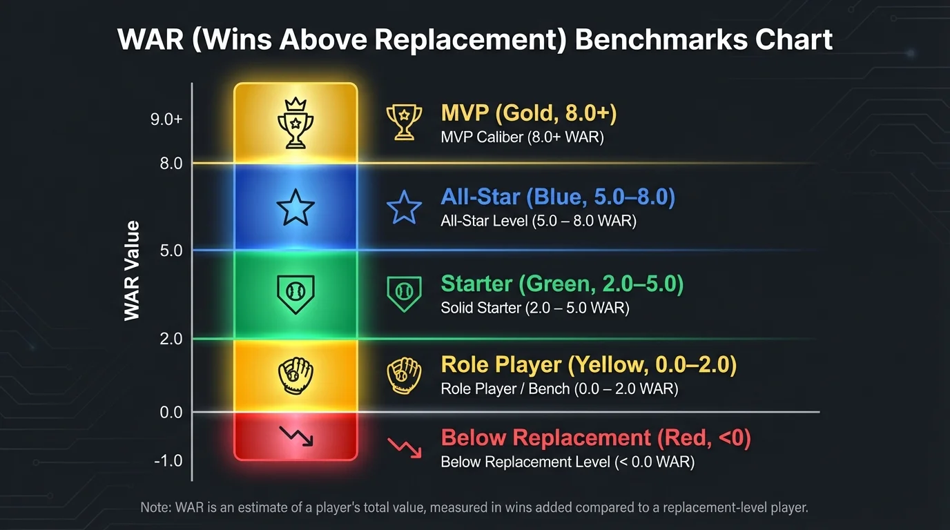 Wins Above Replacement Benchmarks Chart