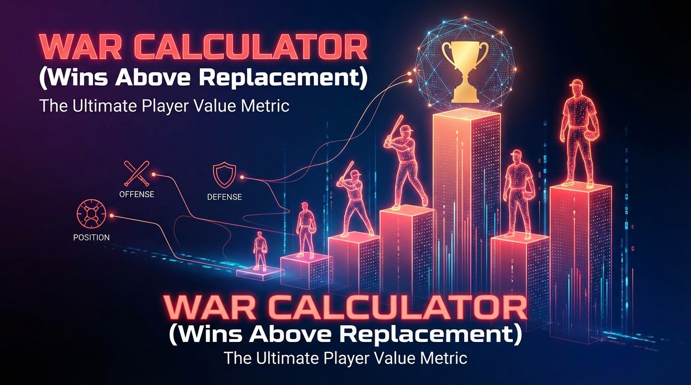 WAR Calculator – Wins Above Replacement Estimator | Dyutam