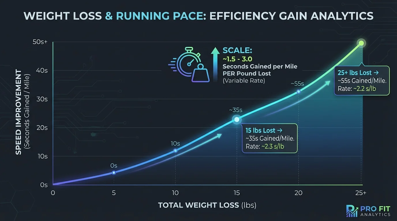 Weight Loss and Running Speed Improvement Chart