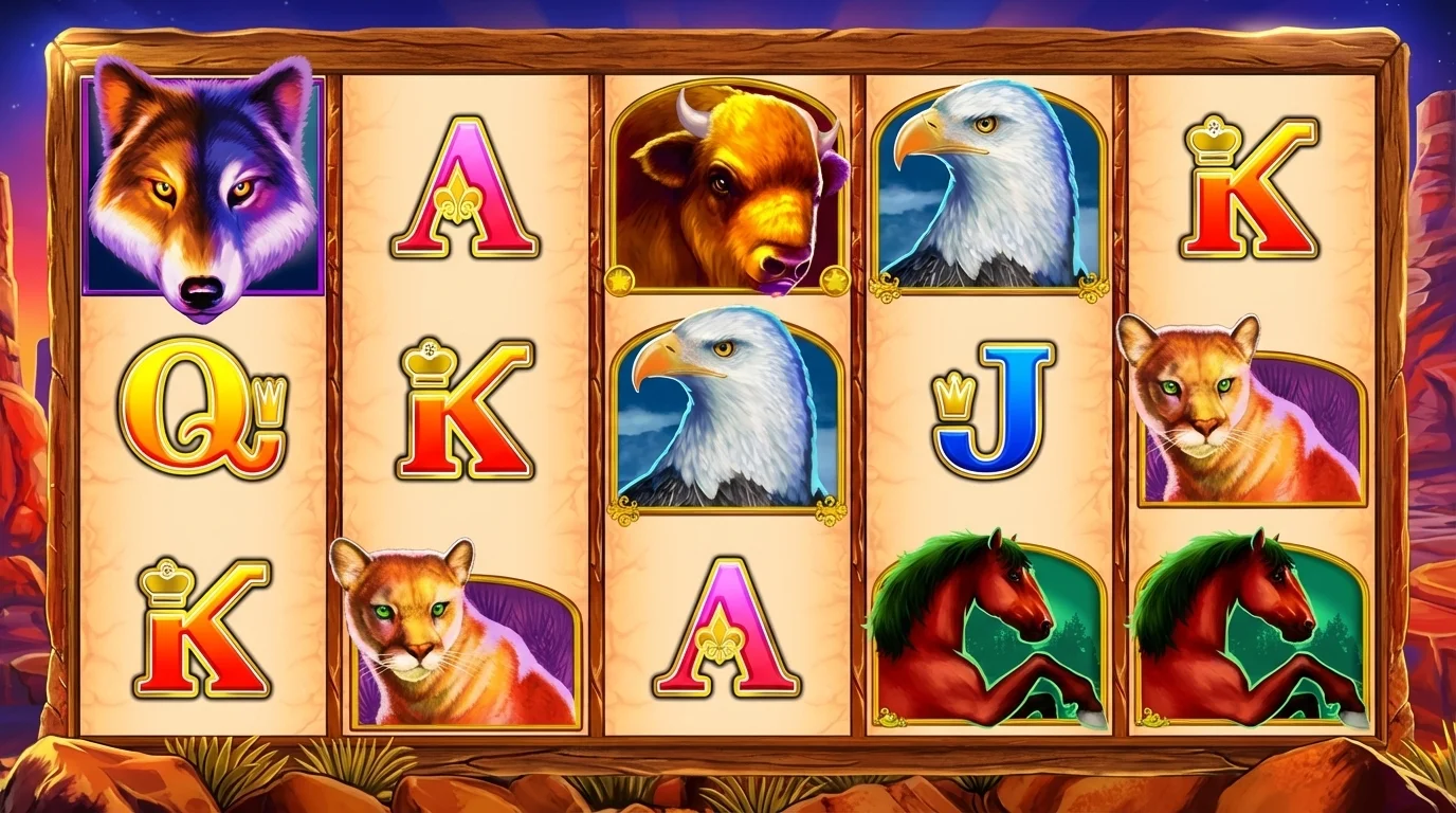 Wolf Gold slot game reels