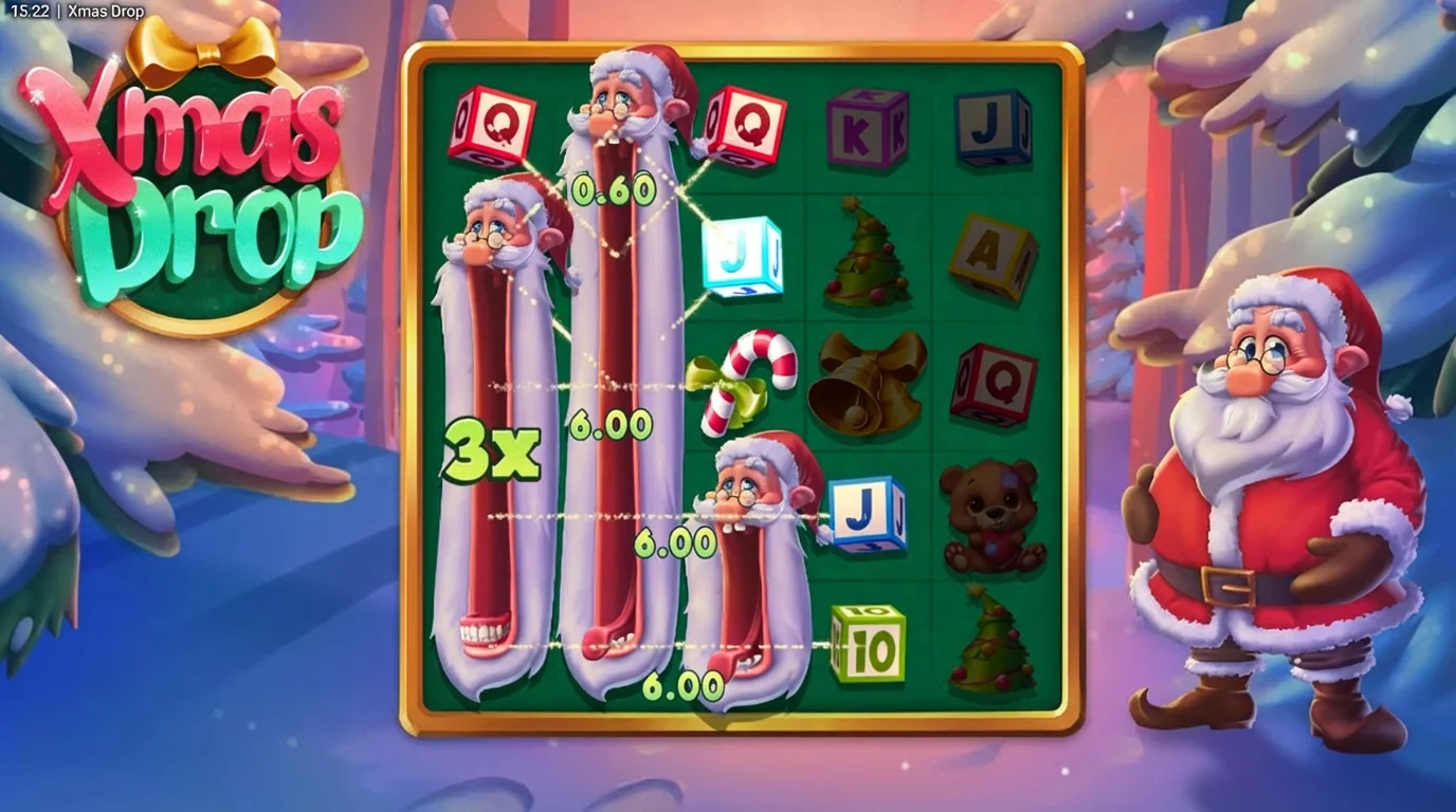 xmas drop expanding wilds santa feature