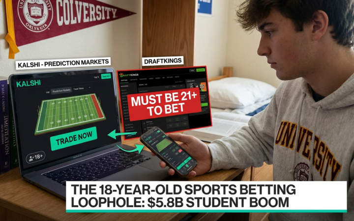The 18-Year-Old Sports Betting Loophole: Kalshi, Prediction Markets, and the $5.8B Student Boom