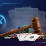 Gavel on casino chips and poker cards with IRS tax forms and 90 percent gauge representing 2026 gambling tax changes