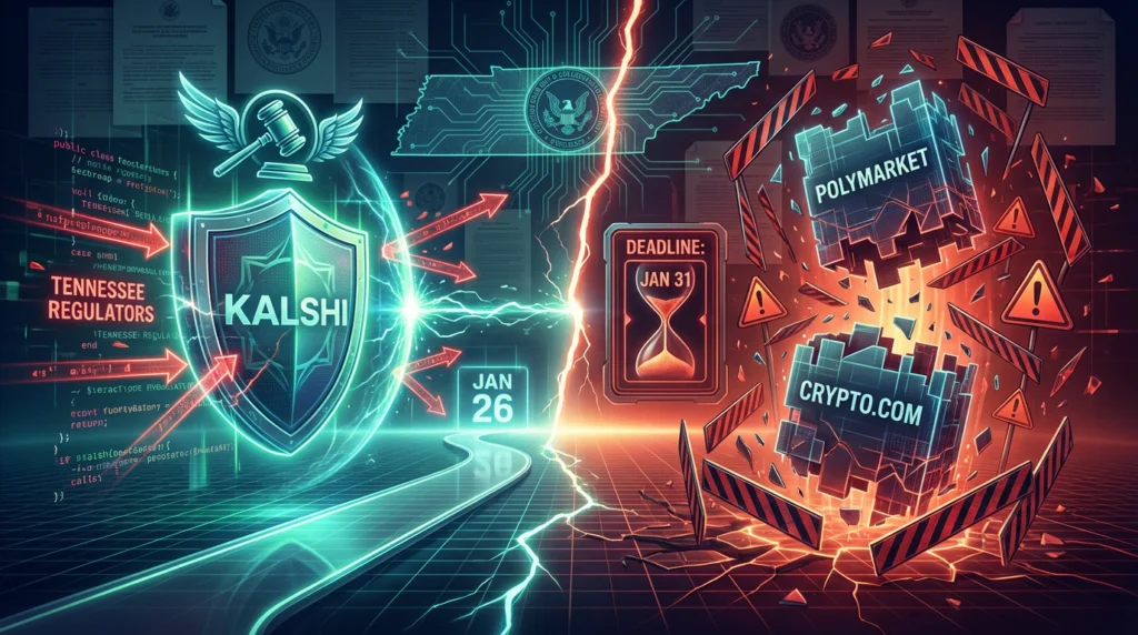 Kalshi wins Tennessee TRO while Polymarket remains exposed to January 31 deadline