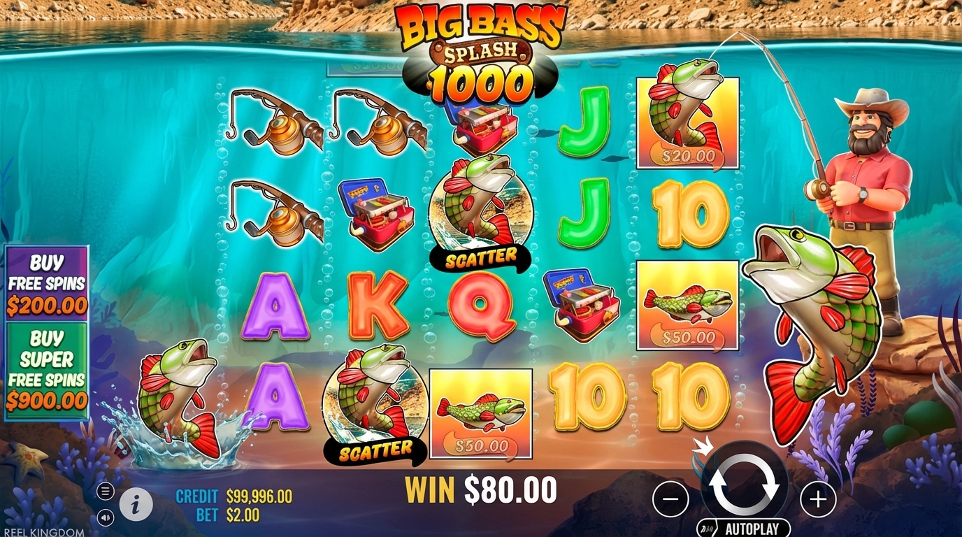Big Bass Splash 1000 Slot Review: 25,000x Max Win Fishing Frenzy
