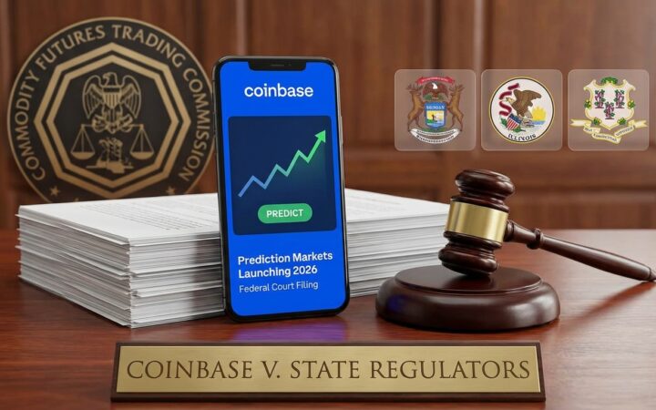 Coinbase Takes Prediction Markets Fight to Federal Court as January Launch Approaches