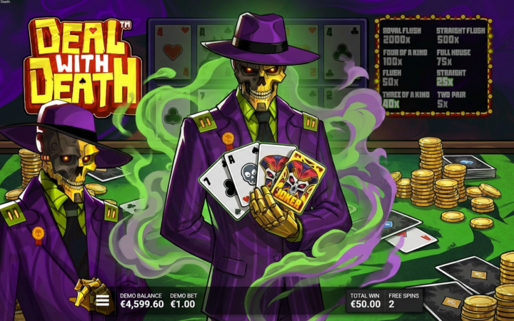 Deal with Death Slot Review: Where Poker Hands Meet 20,000x Potential in Hacksaw’s Noir Casino