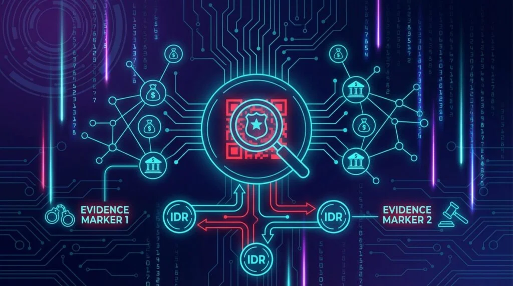 Indonesia police cybercrime investigation into gambling money laundering through QRIS payment system