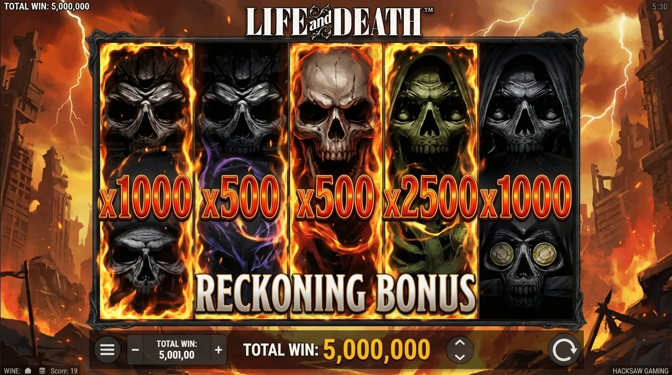 Life and Death Reckoning bonus with Death Reels mechanic