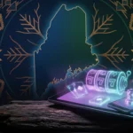 Maine state outline with tribal patterns and digital casino elements representing iGaming legalization
