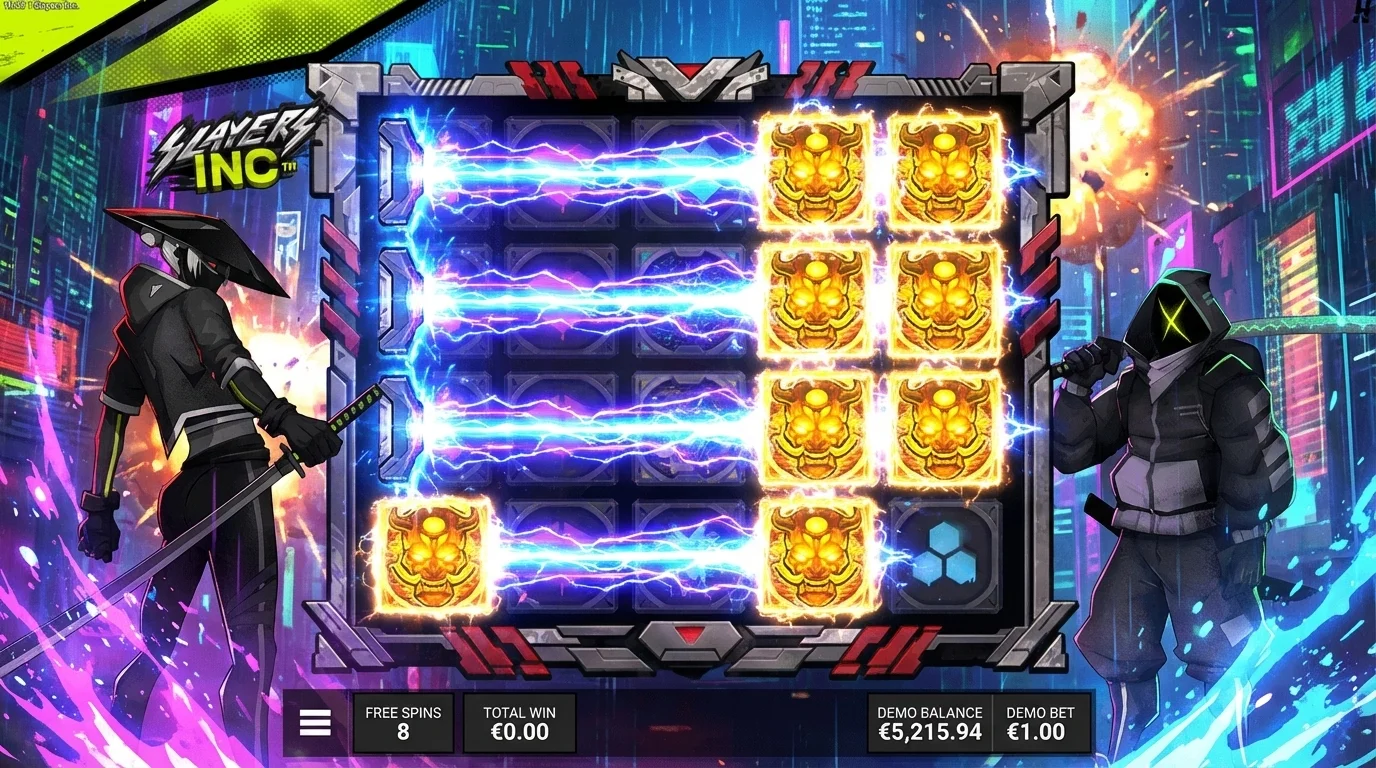 Slayers Inc Wild Slayers bonus feature with Slicer mechanic