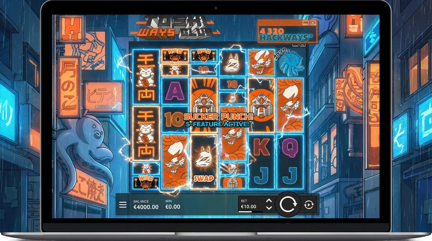 Toshi Ways Club slot Sucker Punch bonus feature