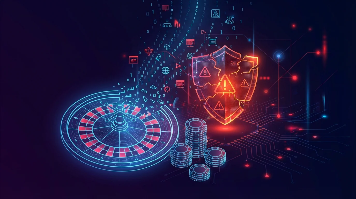 Casino cybersecurity crisis showing data breaches from Caesars and MGM to Wynn Resorts ShinyHunters attack