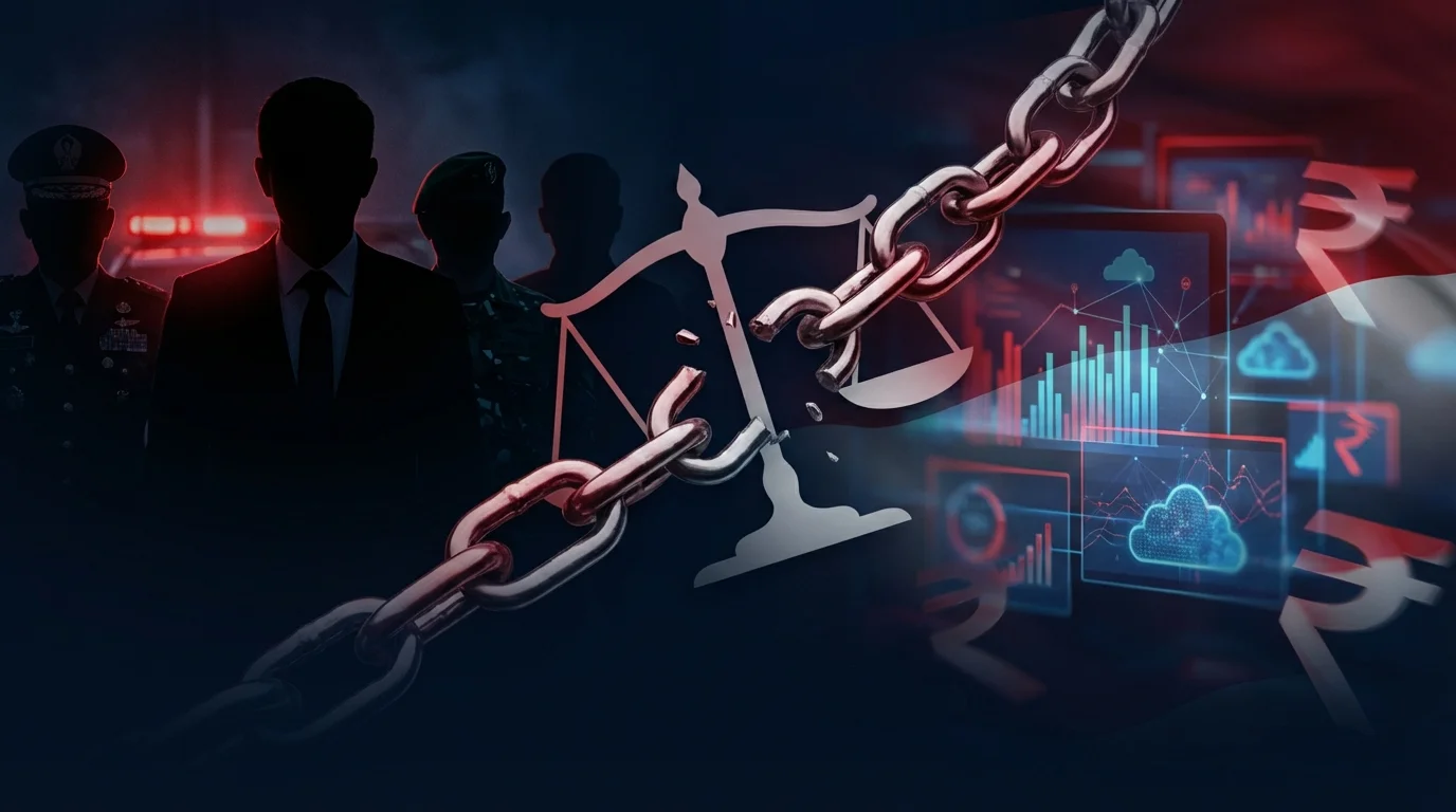 Indonesia gambling crackdown corruption - officials, military, and lawmakers exposed