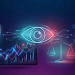 Surveillance and trading visualization representing insider trading in prediction markets