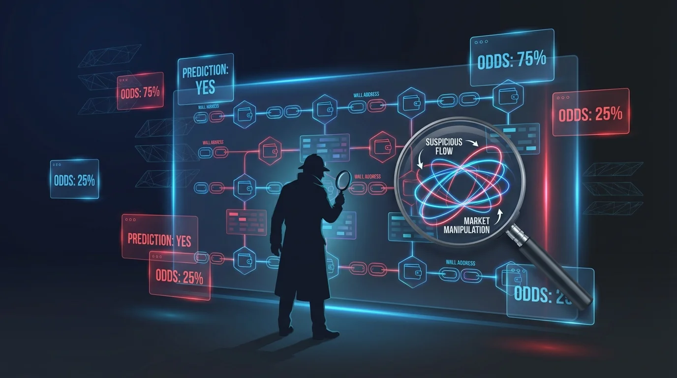 ZachXBT Axiom insider trading investigation and Polymarket prediction market manipulation visualization
