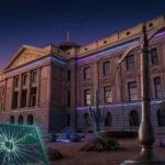 Arizona courthouse representing first-ever criminal prosecution of prediction market Kalshi