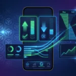 Binance app showing prediction markets interface with probability-based trading