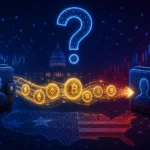 Anonymous cryptocurrency flowing through a prediction market on a US presidential election