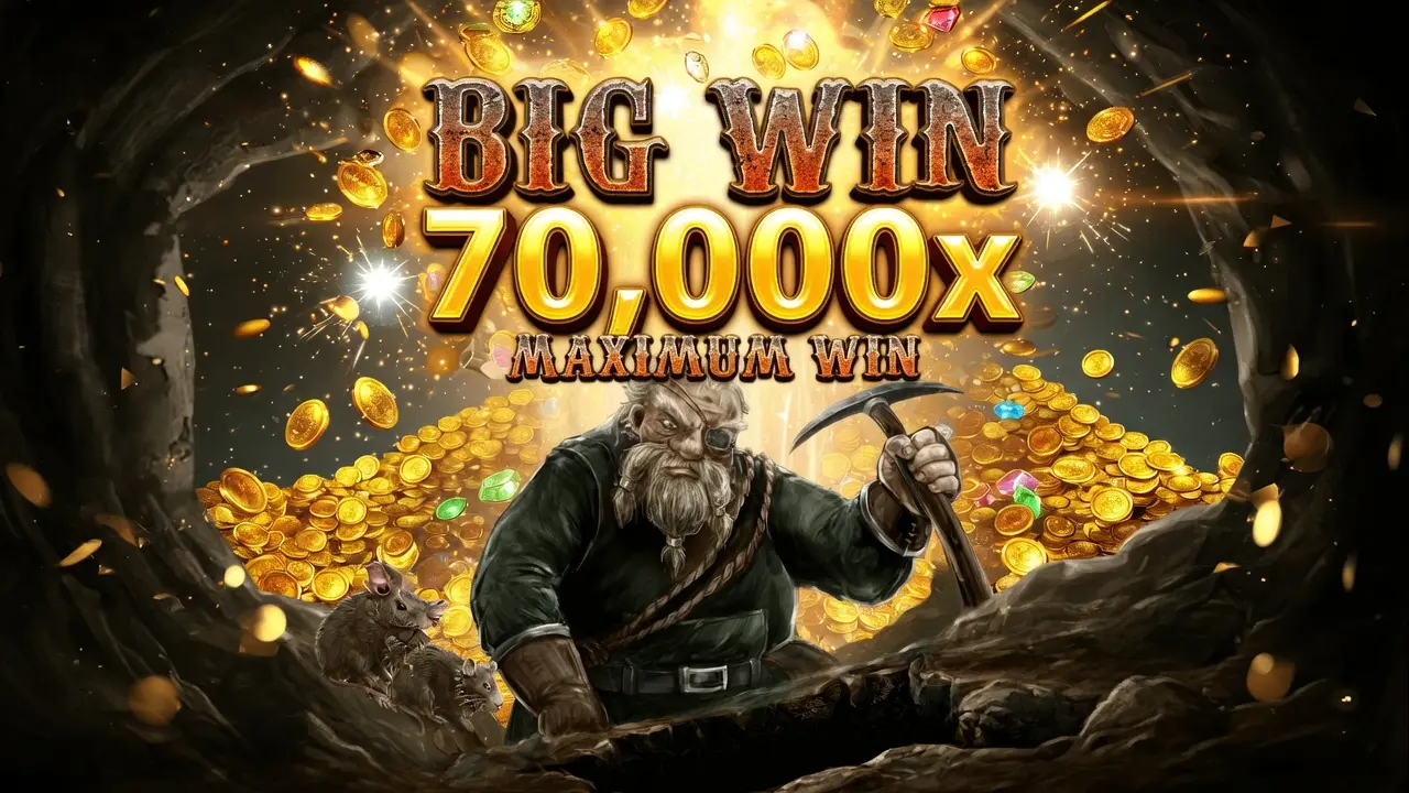 Misery Mining Nolimit City: Misery Mining 70000x max win big win celebration