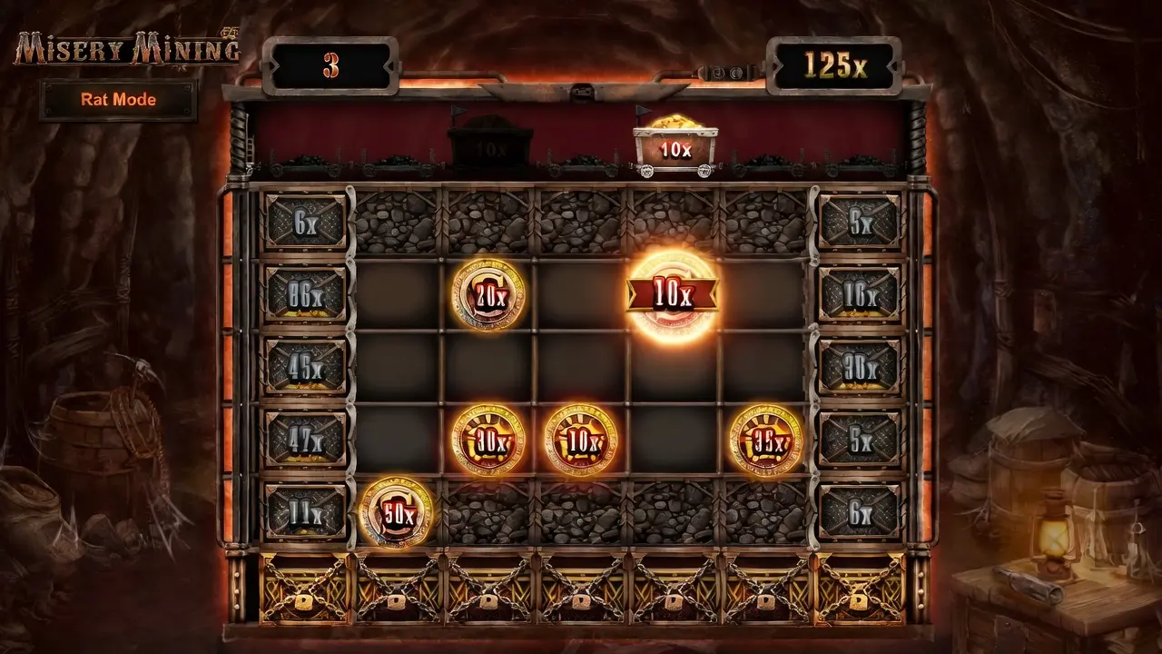 Misery Mining Nolimit City: Misery Mining Rat Mode free spins feature