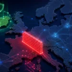 Digital map of Europe showing prediction-market access restrictions in France and Ireland