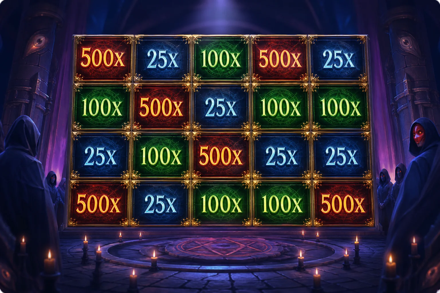 Secret Order Grand Architect bonus with all 20 positions framed
