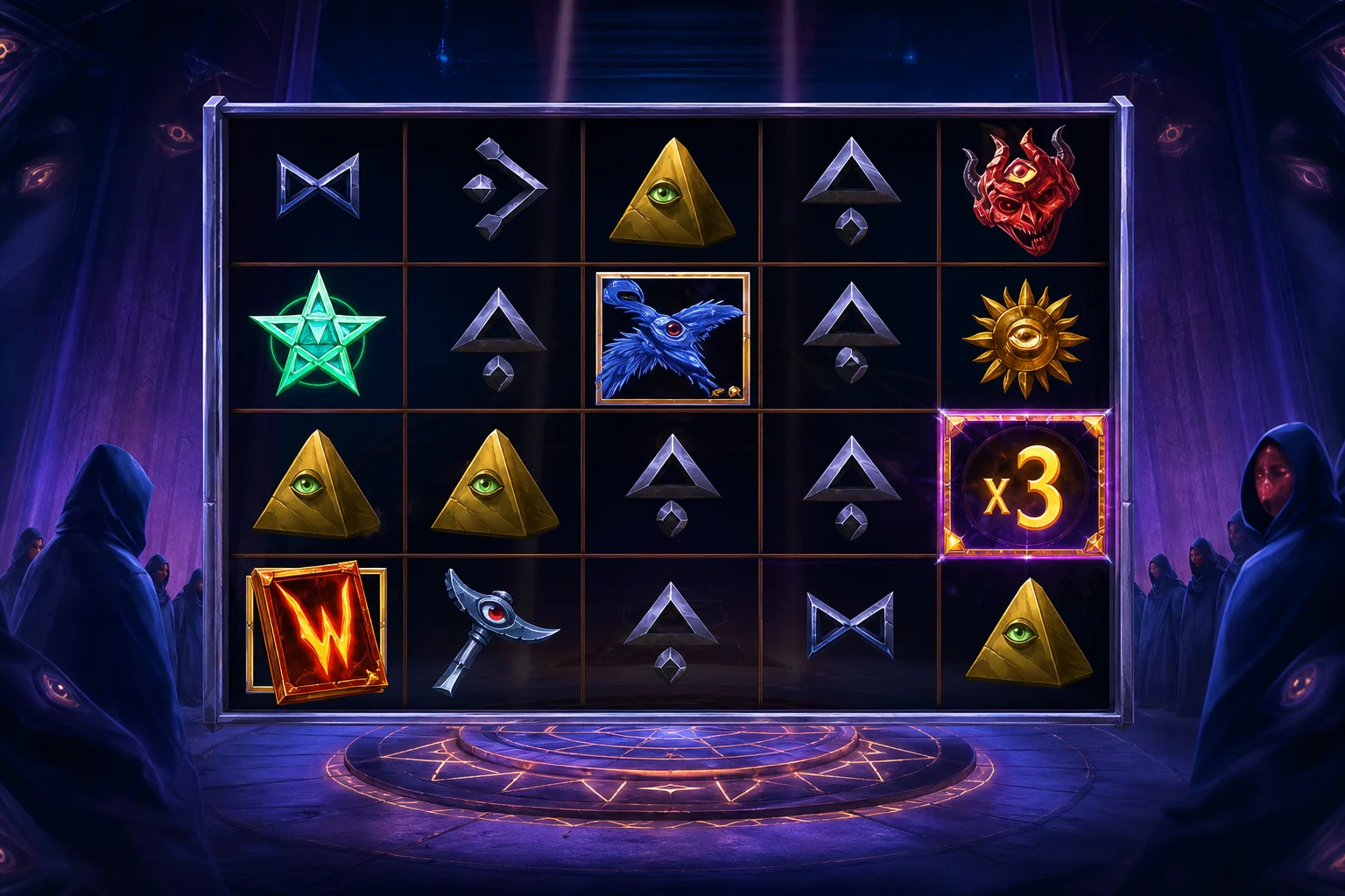 Secret Order The Inner Circle free spins with one sticky frame