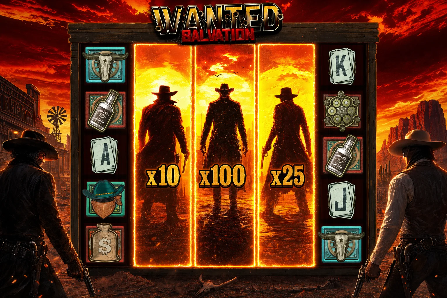 Wanted Salvation Duel at Dawn free spins with VS wild multiplier reels