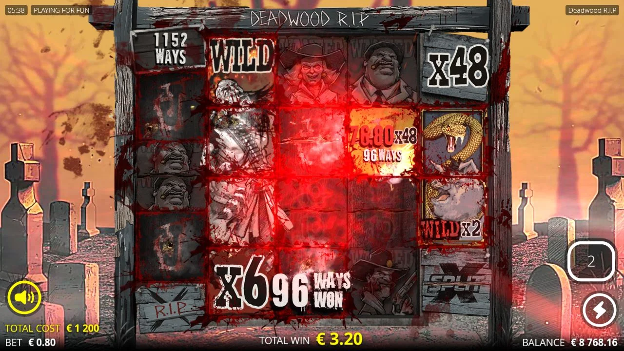 Real Deadwood R.I.P. Salvation Spins x48 hit screenshot