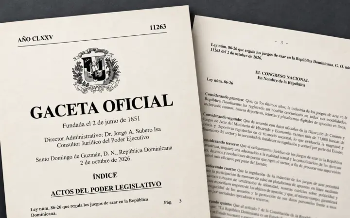 Dominican Republic Gambling Law Sets One-Year Licence Transition